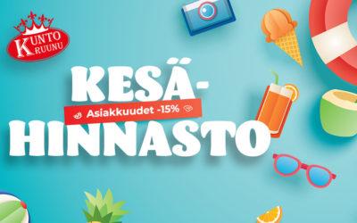 Kesähinnasto päättyy!
