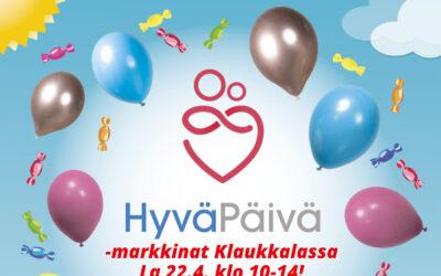Olemme mukana Hyvä Päivä -tapahtumassa!
